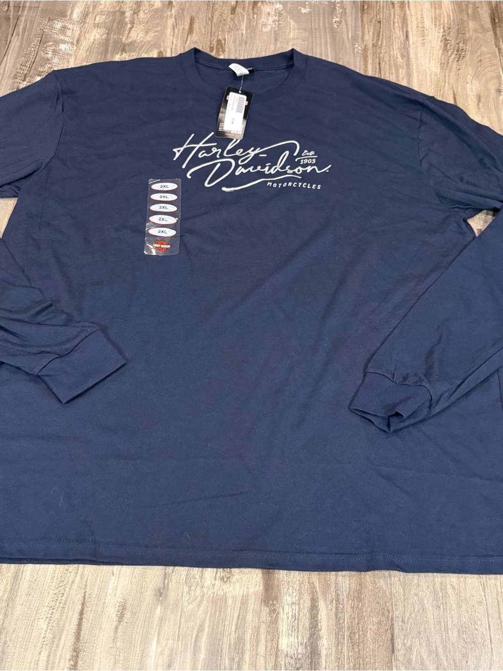 Harley-Davidson Frivolous Women’s Navy Blue Long Sleeve SZ XXL Idaho Falls Teton
